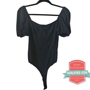 EUC Lena Ribbed Puff Sleeve Body Suite